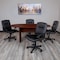 Flash Furniture Oval 35" W, 72" L, 29.5" H, Laminate Top, Red GC-TL1035-MHG-GG - alternate 1